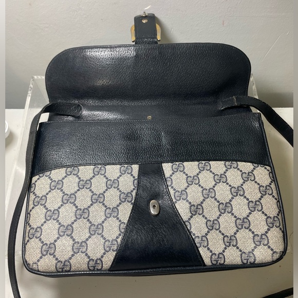 Vitage GUCCI GG monogram black clutch purse made in italy - Picture 6 of 16